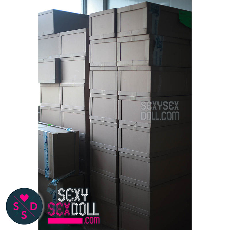 sex doll factory-Stack of Organized Sex Doll Boxes