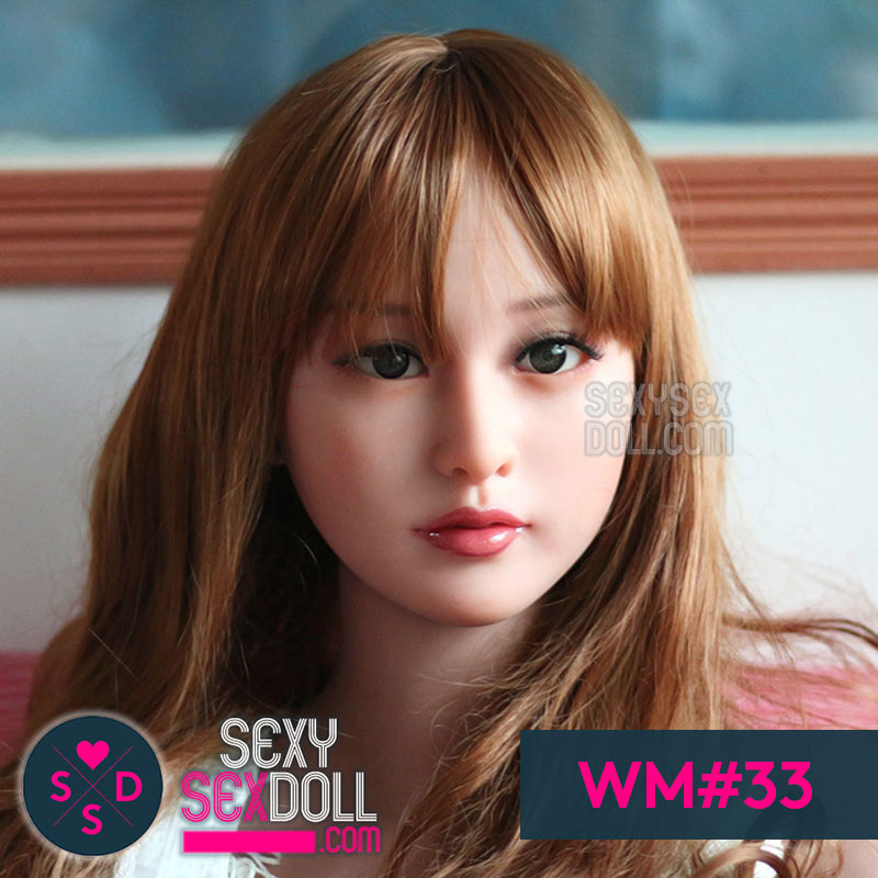 Cute Asian Sex Doll Head 33