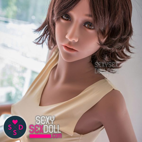 Realistic TPE sex doll WM 163cm C-cup Shrug Japanese love doll face #85 Aino