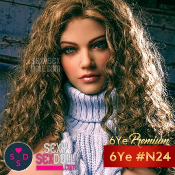 6Ye Premium Beautiful Sex Doll Face #N24 Adèle B