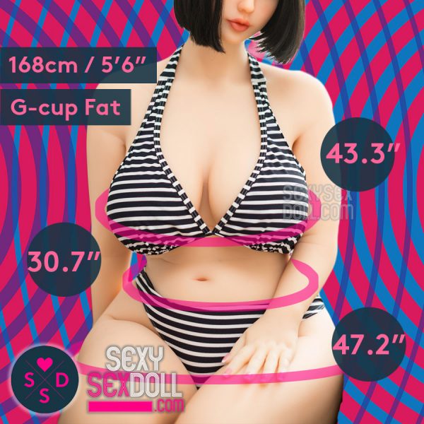 Fat woman love doll 168cm G-cup Thick Waist Huge Hips body