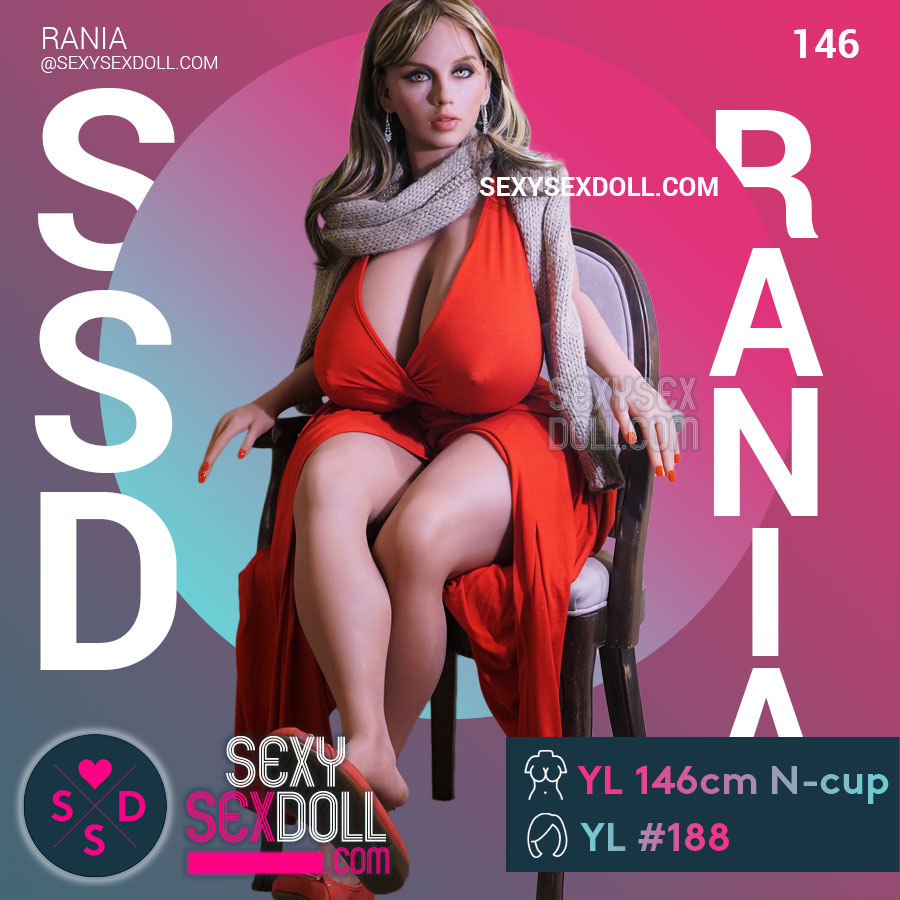 Queen Sex Doll Big Hips YL 146cm N-cup Head 188 Rania