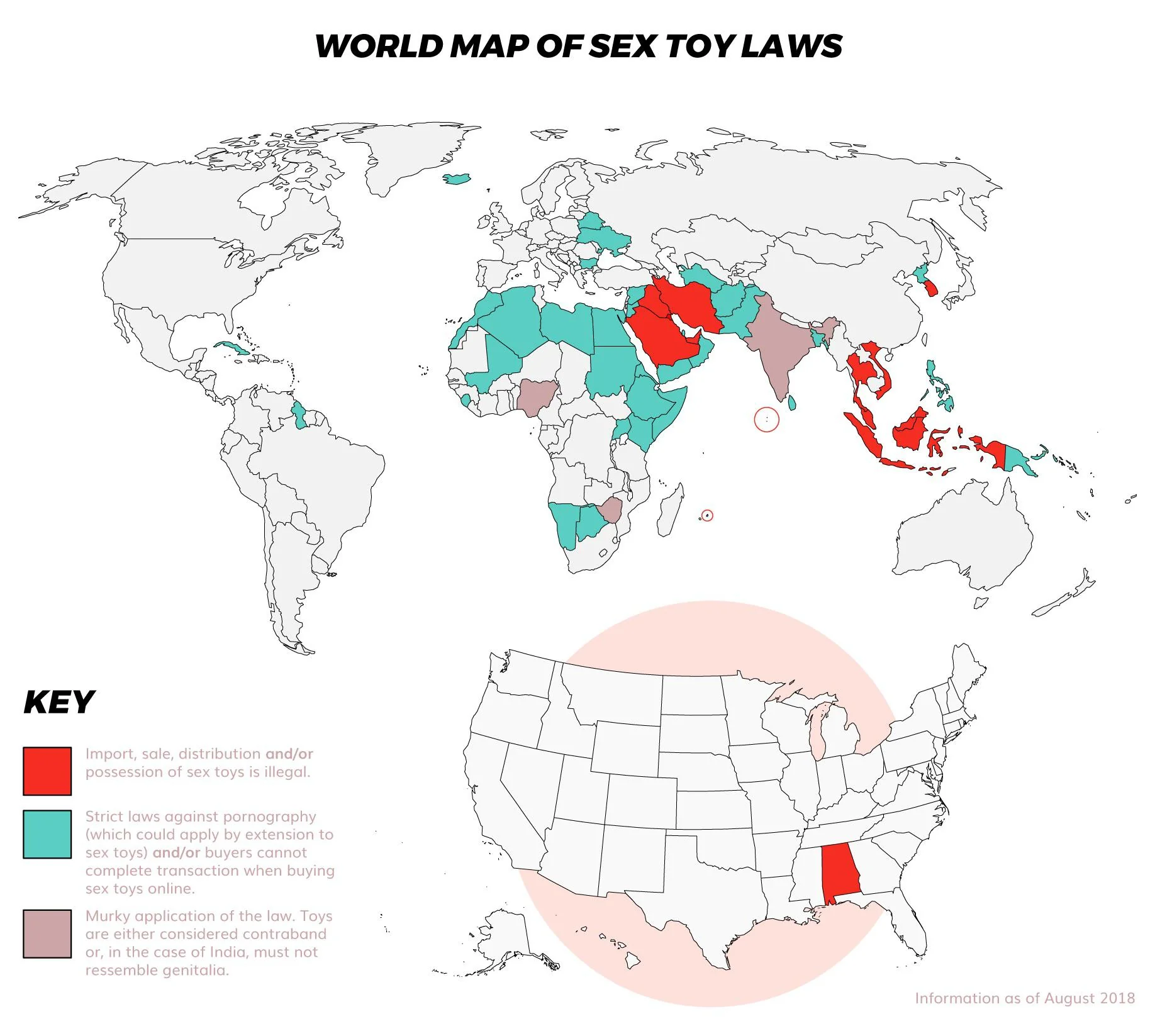 World sex toy laws