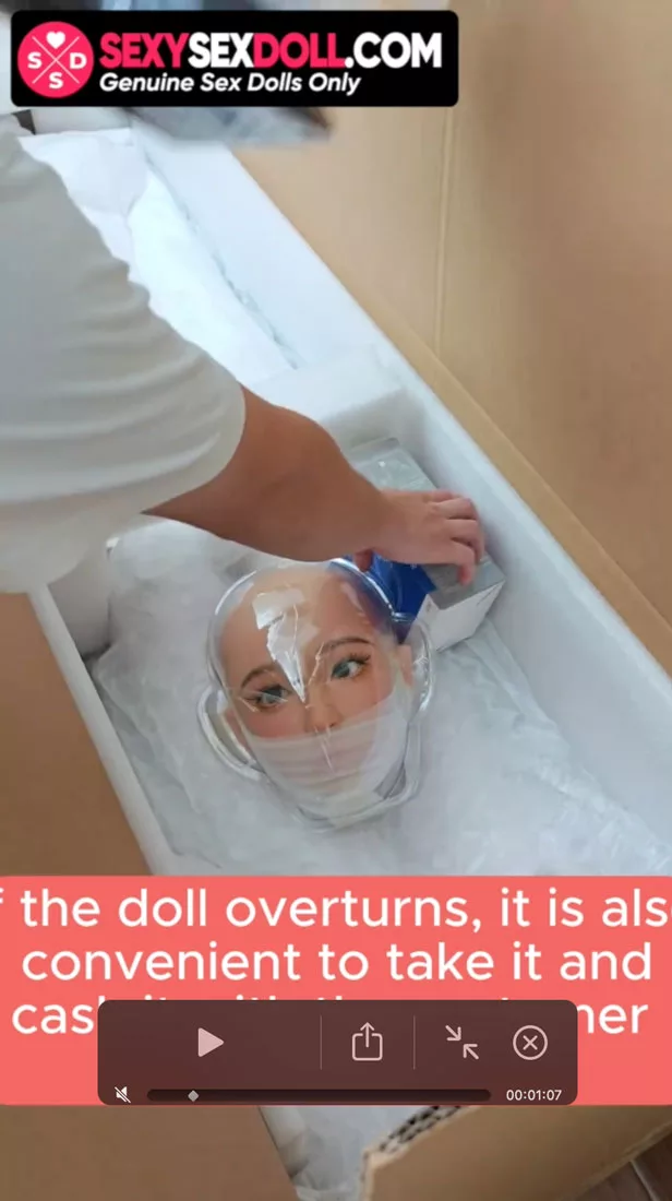 Carefully unbox the sex doll package, review the accessories, body, and head, and ensure all items are accounted for.